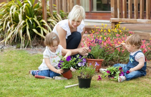 Professional garden clearance work in an East Finchley property